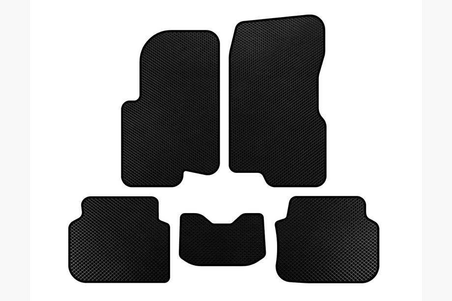 Smart 1998-2007 EVA Floor Mats (2003-2007, Forfour, black) Image