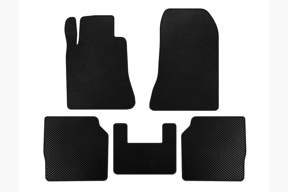 Mercedes S-class W140 1991-1998 EVA Floor Mats (SD, Long Wheelbase, Black) Image