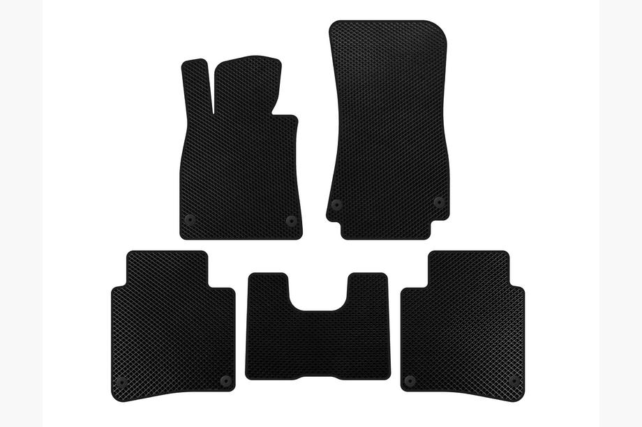 Mercedes S-class W222 2013-2022 EVA Floor Mats (2017-2020, SD, Long Wheelbase, Black) Image