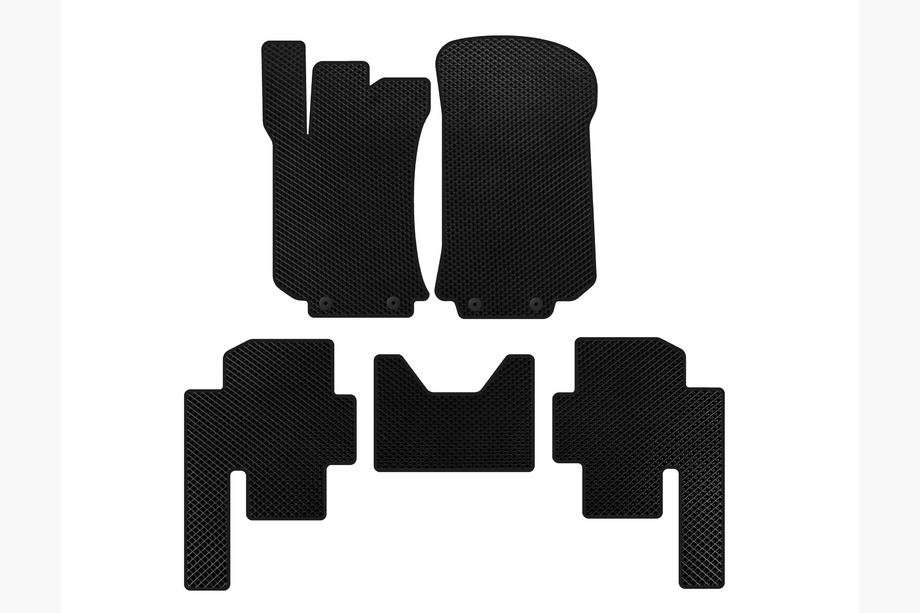 Mercedes R-class W251 2005-2017 EVA Floor Mats (2 Rows, Black) Image