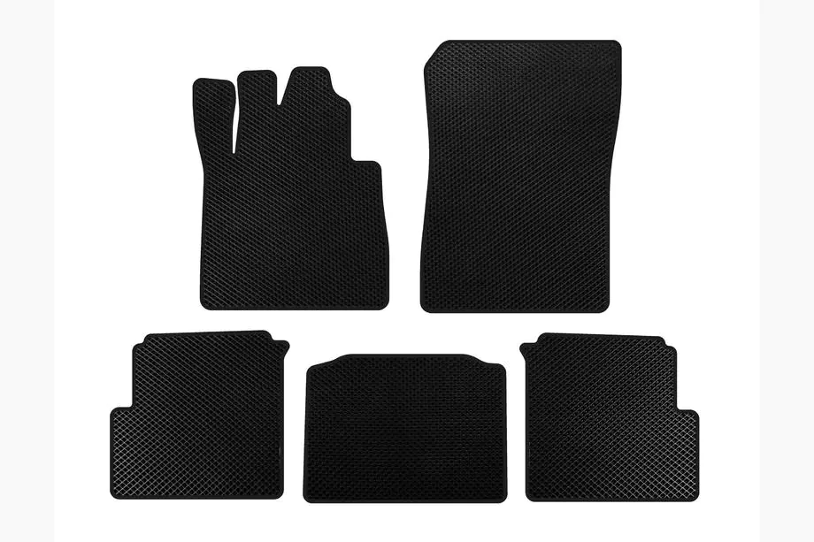 Mercedes G class W463 1990-2018 EVA Floor Mats (2012-2015, 5-Door, Black) Image