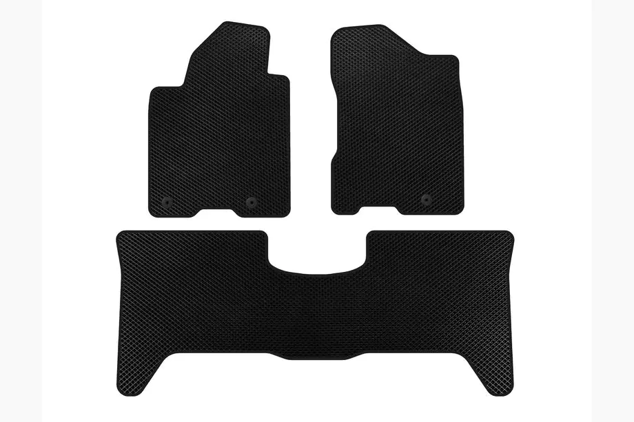 Nissan Armada 2003-2015 EVA Floor Mats (2 Rows, 2003-2008 Black) Image