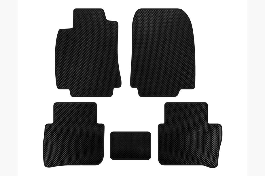 Nissan Tiida 2011-2014 EVA Floor Mats (HB, Black) Image