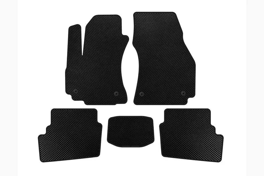 Opel Zafira A 1998-2005 EVA Floor Mats (2 Rows, 2003-2005, 7-Seater, Black) Image