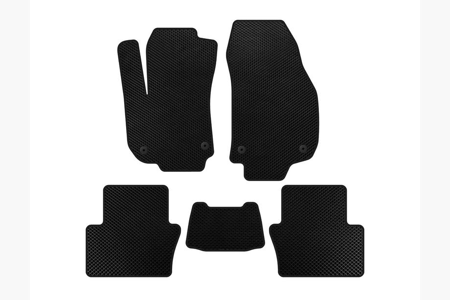 Opel Zafira B 2005–2011 EVA Floor Mats (2 Rows, Black) Image