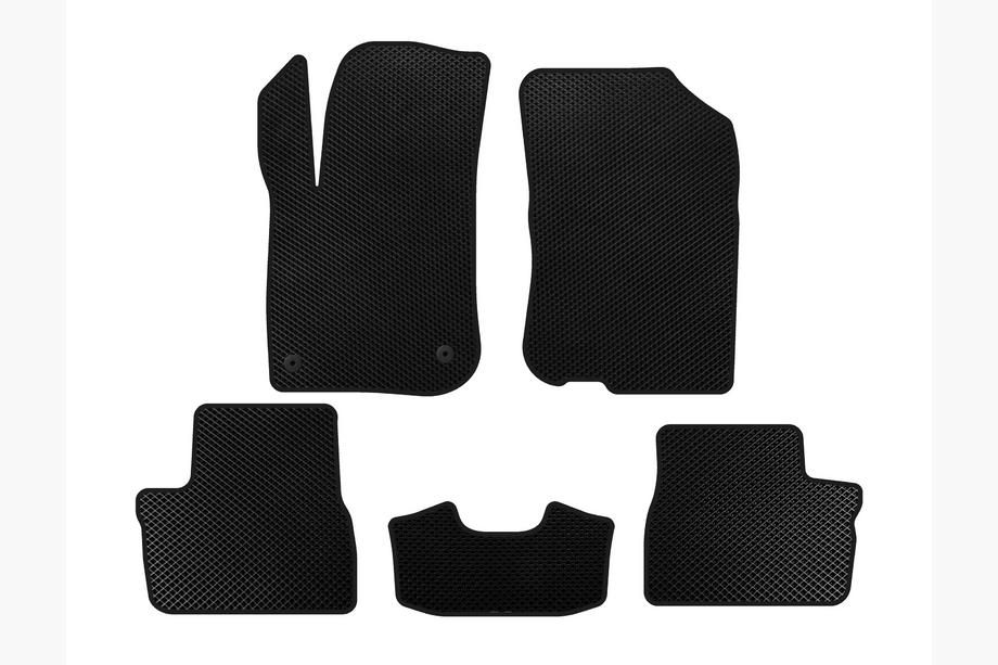 Peugeot 208 2012-2019 EVA Floor Mats (HB, 5-Door, Black) Image