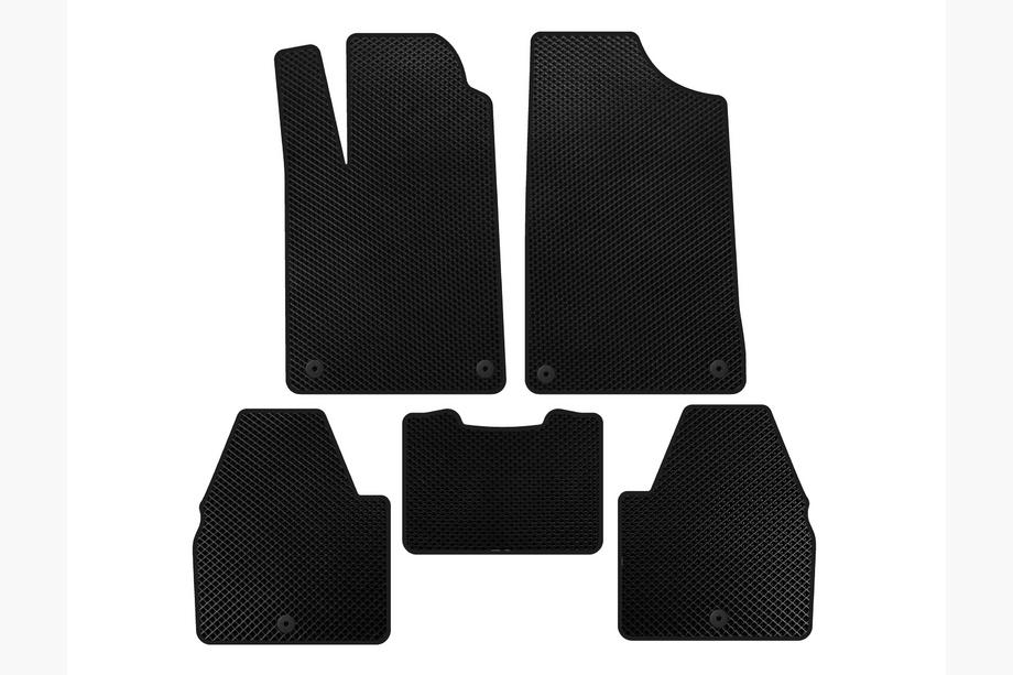 Peugeot 607 1999-2010 EVA Floor Mats (SD, Black) Image