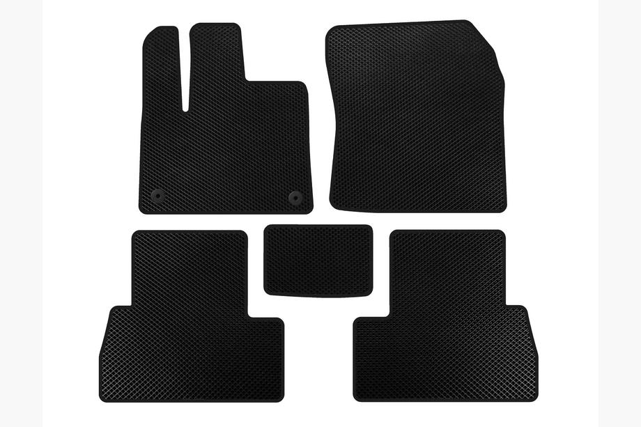 Peugeot Partner/Rifter 2019- EVA Floor Mats (Long Wheelbase, Black) Image