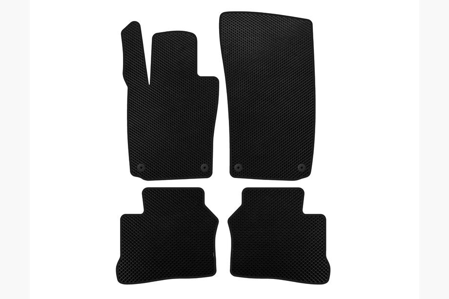 Porsche Panamera 2009-2016 EVA Floor Mats (2009-2013, Coupe, 4-Door, Black) Photo 1