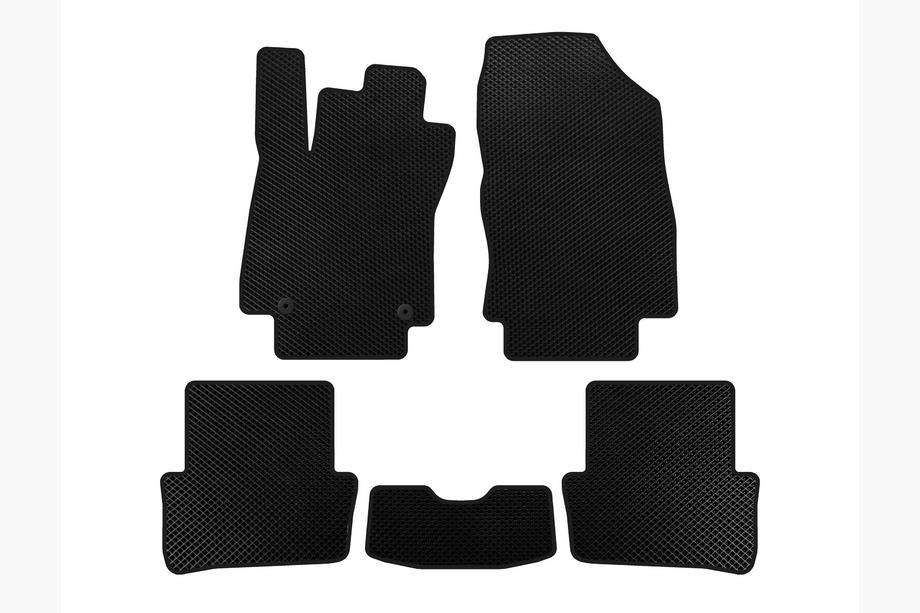 Renault Clio IV 2012-2019 EVA Floor Mats (2012-2016, HB, 5-Door, Black) Image