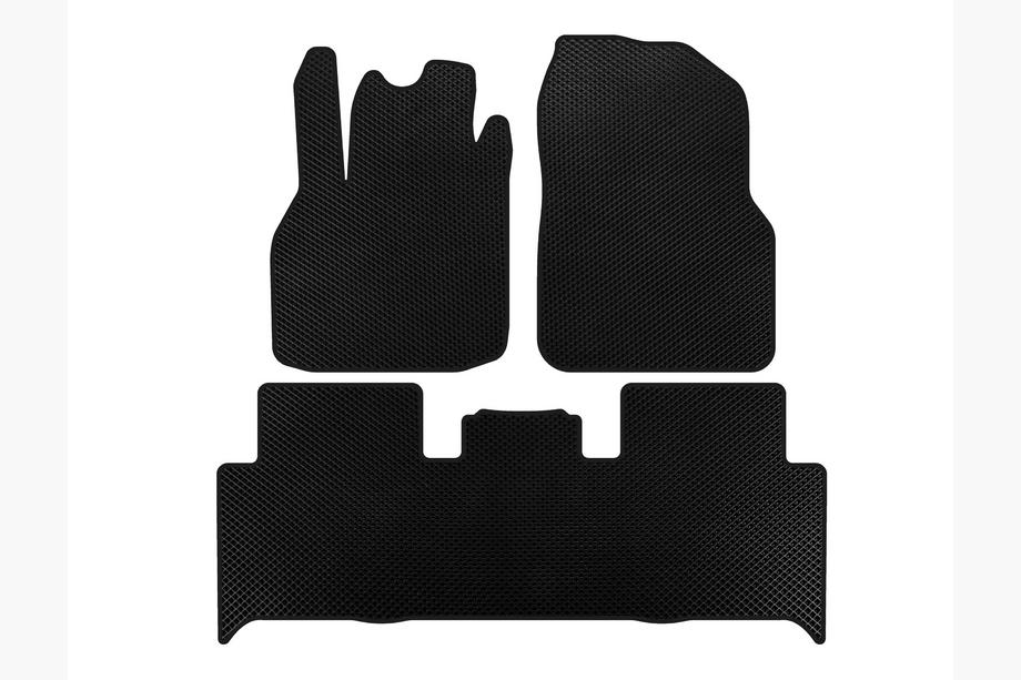 Renault Scenic/Grand 2003-2009 EVA Floor Mats (2 Rows, Black) Image