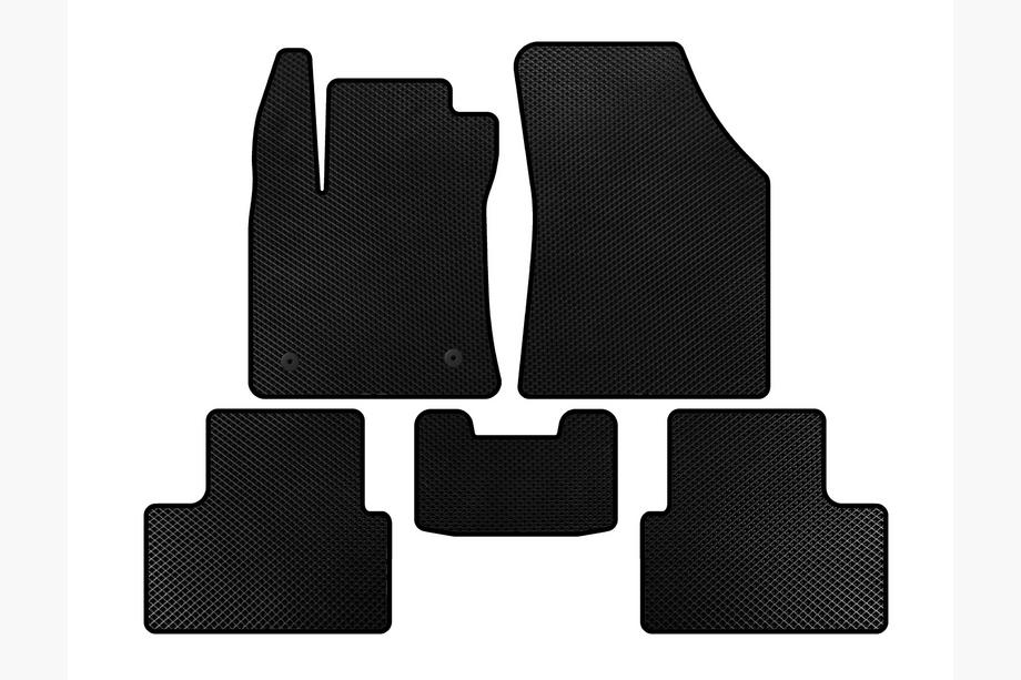 Renault Megane IV 2016-2025 EVA Floor Mats (SD, Black) Image