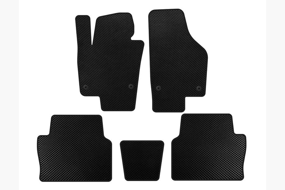Seat Alhambra 2010- EVA Floor Mats (2 Rows, Black) Image