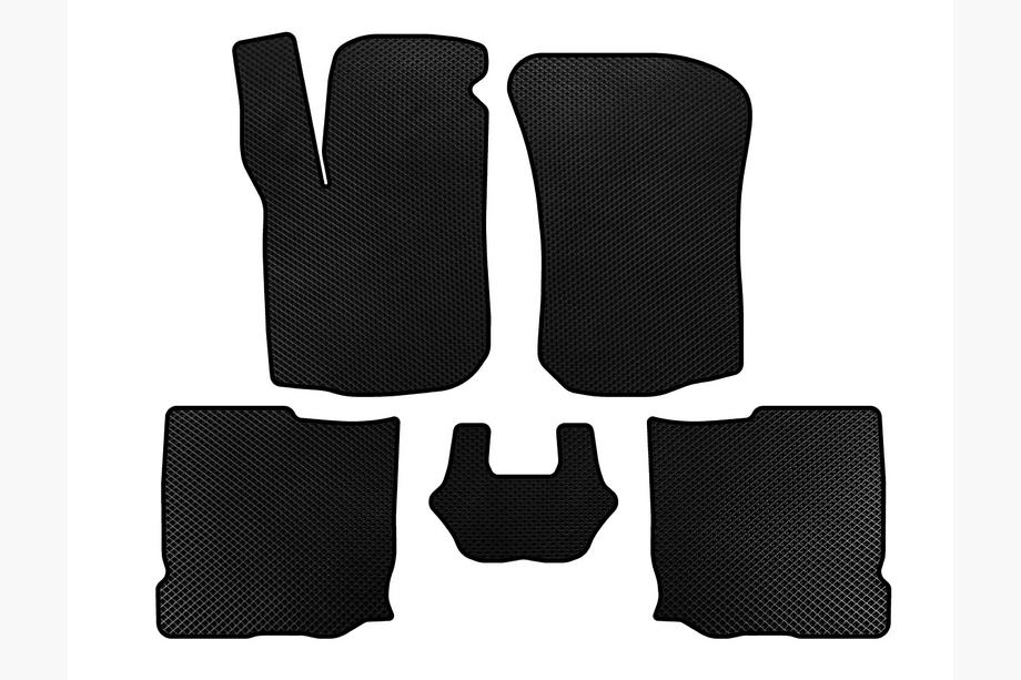 Seat Leon 1999-2005 EVA Floor Mats (HB, 5-Door, Black) Image