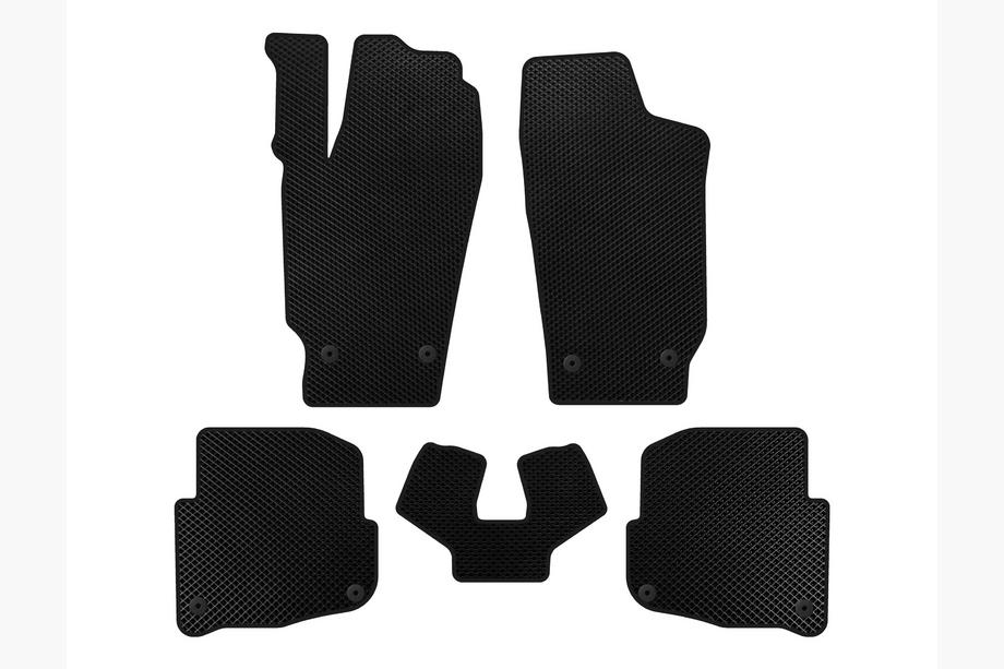 Skoda Fabia 2000-2007 EVA Floor Mats (SD, Black) Image