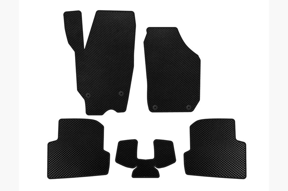 Skoda Fabia 2007-2014 EVA Floor Mats (2010-2014, SW, Black) Image