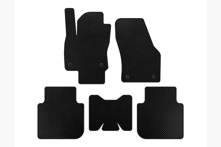 Skoda Kodiaq 2016-2023 EVA Floor Mats (5-Seater/Automatic, Black) Image