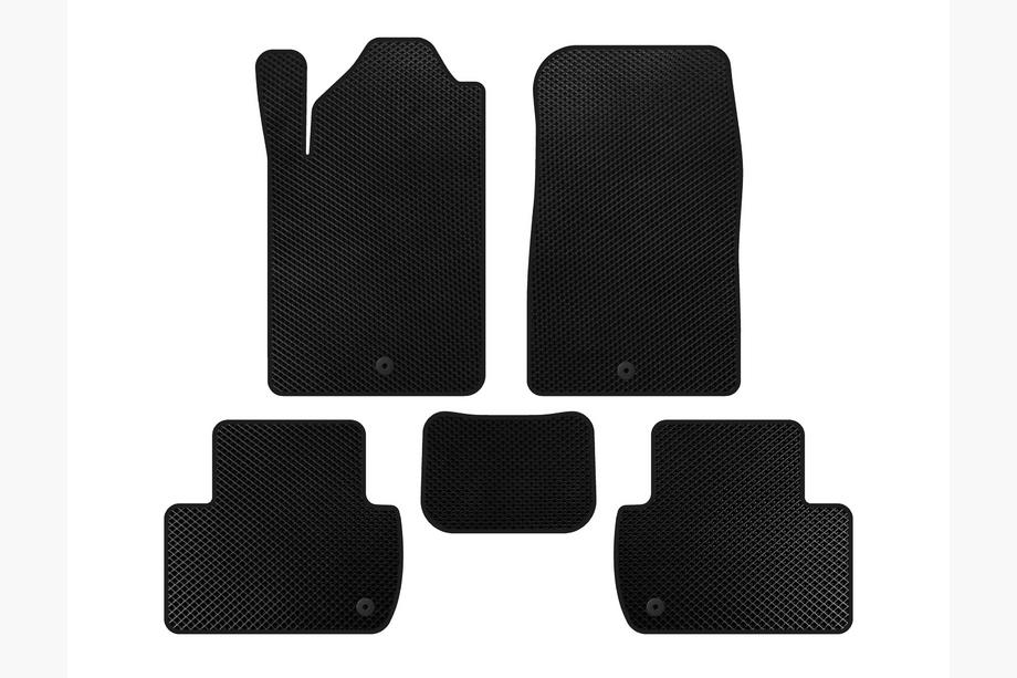 SsangYong Rexton I 2001-2017 EVA Floor Mats (Black) Image