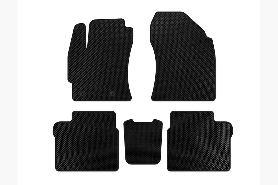 Toyota Corolla 2013-2019 EVA Floor Mats (2016-2019, SD, Black) Image