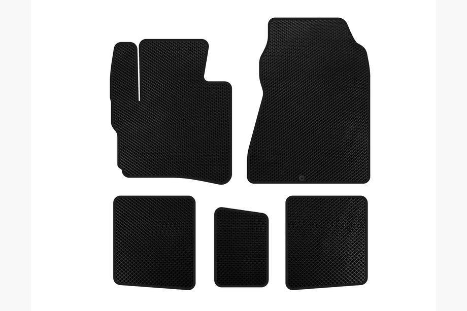 Toyota IQ 2008-2015 EVA Floor Mats (HB, Black) Image