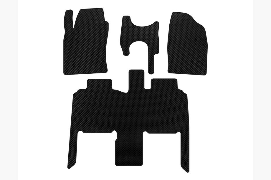 Toyota Previa 2000-2006 EVA Floor Mats (Black) Image