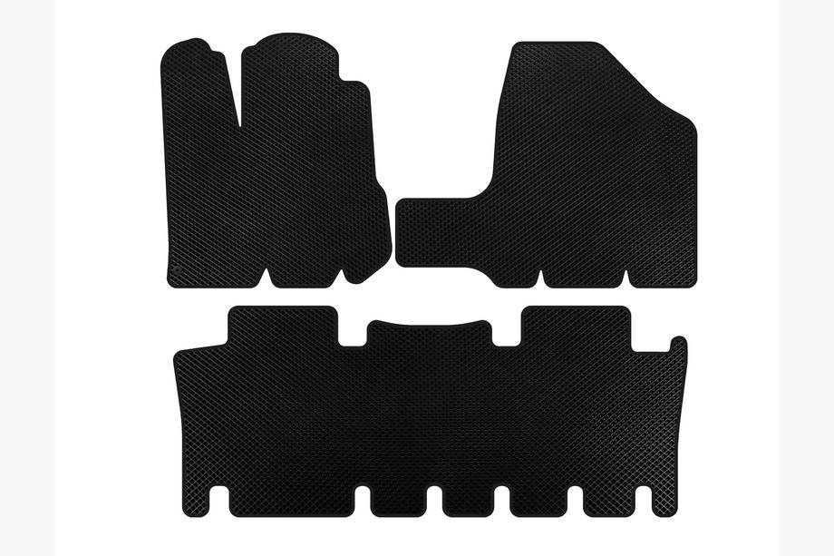Toyota Sienna 2003-2009 EVA Floor Mats (2 Rows, Black) Image
