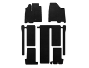 Toyota Sienna 2010-2020 EVA Floor Mats (3 Rows, Black) photo 1