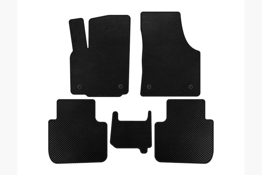 Volkswagen Atlas (Terramont) 2016- EVA Floor Mats (2 Rows, 7-Seater, Black) Image
