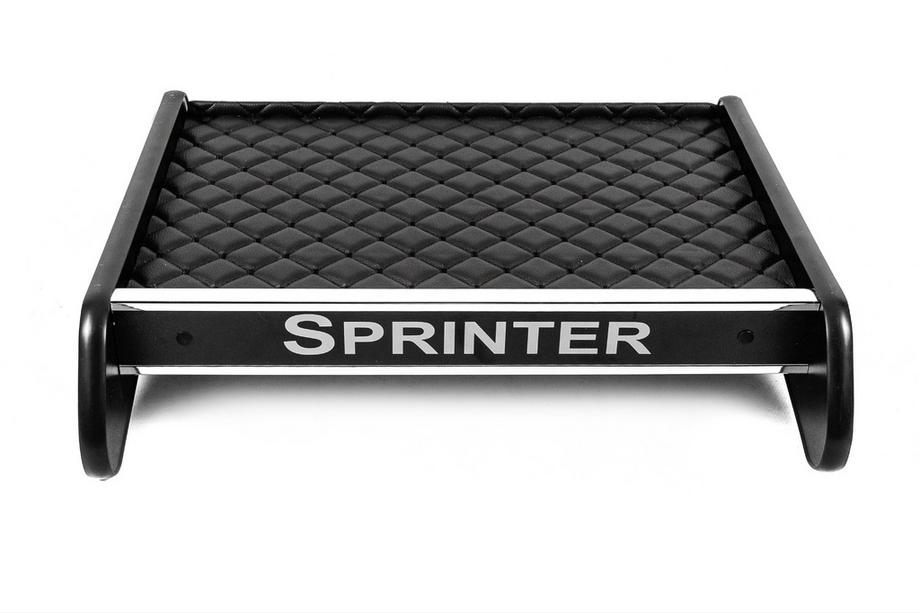 Mercedes Sprinter W907/W910 2018- Dashboard Shelf (Black with Black Stitching) Photo 2