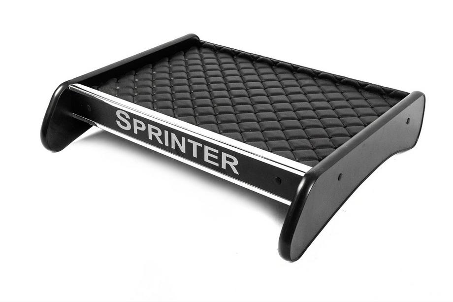 Mercedes Sprinter W907/W910 2018- Dashboard Shelf (Black with Black Stitching) Photo 3