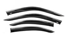 Opel Mokka 2021- Window deflectors with chrome trim (4 pcs, Niken) photo 1