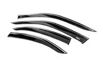 Opel Mokka 2021- Window deflectors with chrome trim (4 pcs, Niken) photo 2