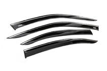Opel Mokka 2021- Window deflectors with chrome trim (4 pcs, Niken) photo 3
