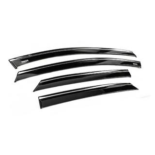 Window Deflectors with Chrome Trim (2024+, 4 pcs, Niken) photo 3