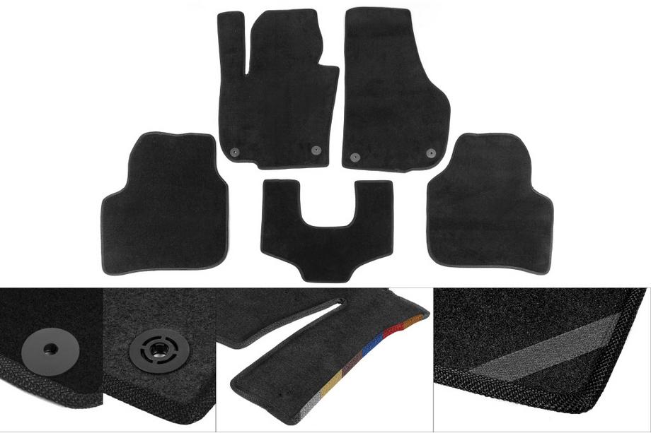 Porsche Cayenne 2010-2017 Textile Floor Mats Premium (black) Image