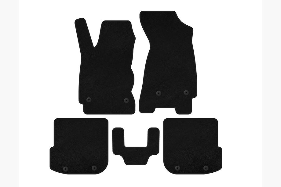 Audi A4 B5 1994–2001 Premium Textile Floor Mats (Sedan, Black) Image