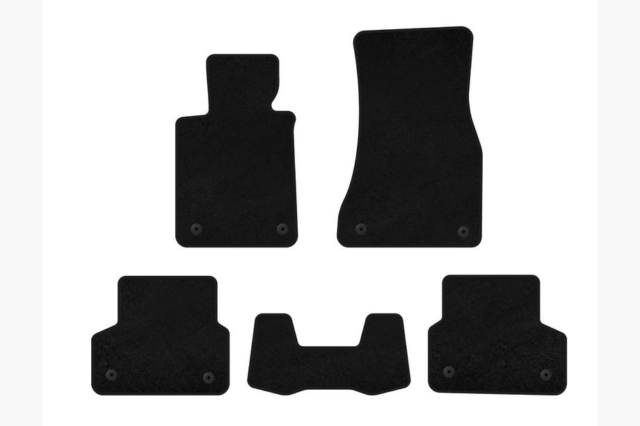 BMW 5 Series G30/G31 2017–2023 Textile Floor Mats Premium (black) Image