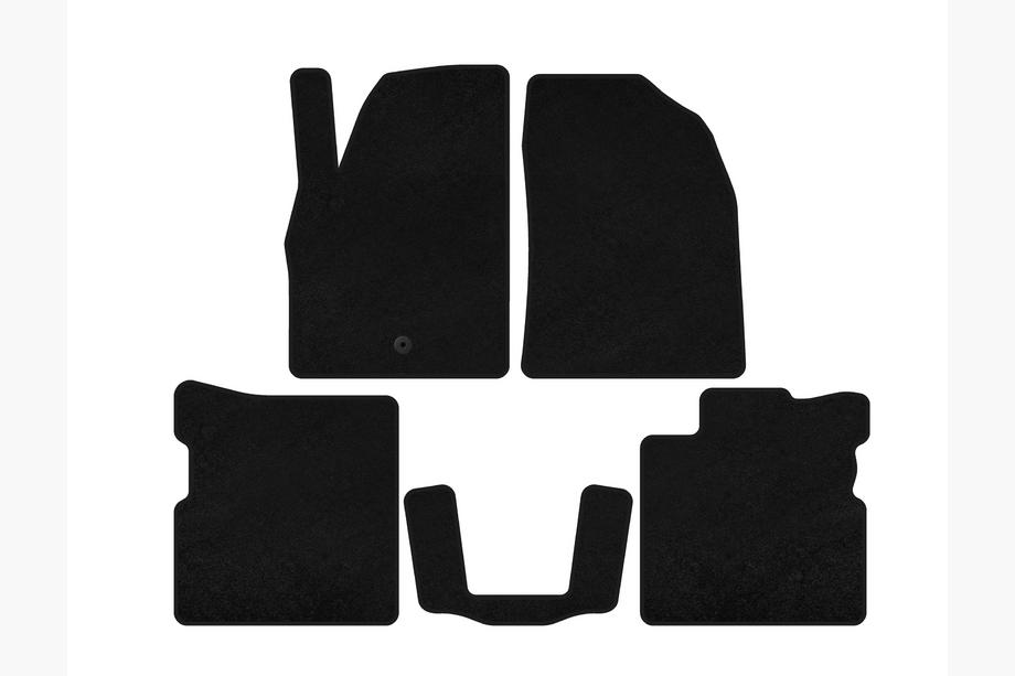 Chevrolet HHR 2005-2011 Textile Floor Mats Premium (Black) Image