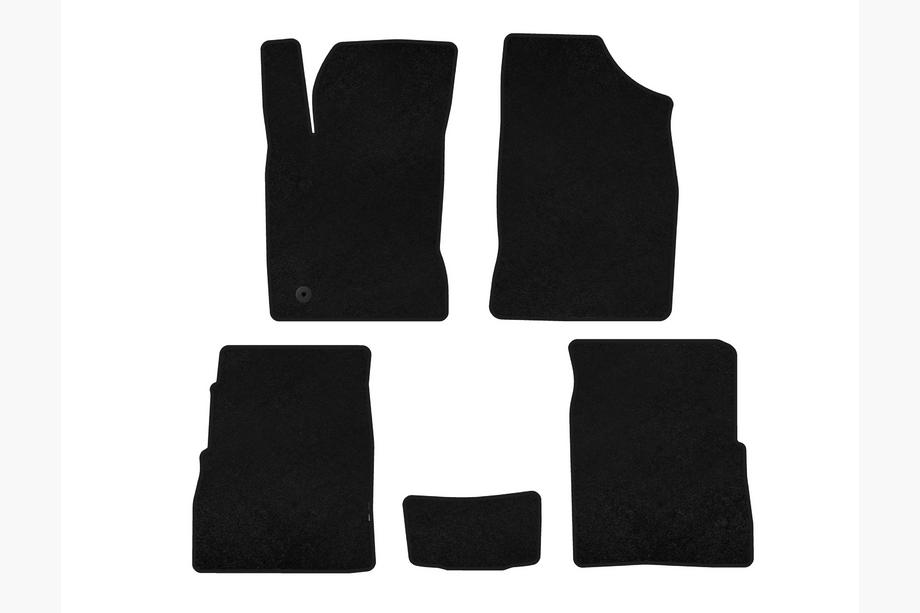 Chrysler PT Cruiser 2000-2010 Textile Floor Mats Premium (HB, 5-Door, Facelift, Black) Image