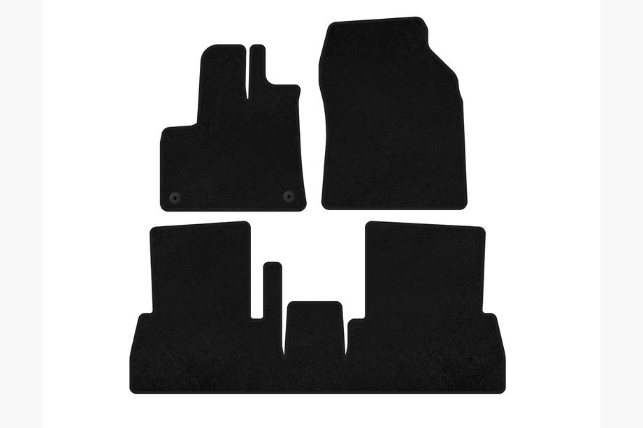 Citroen Berlingo/Multispace 2018- Textile Floor Mats Premium (Manual, Black) Image