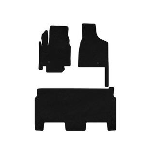 Premium Textile Mats (2008-2020, 2 Rows, 8-Seater/SXT Trim, Black) Dodge Grand Caravan V 2008-2020 photo 1