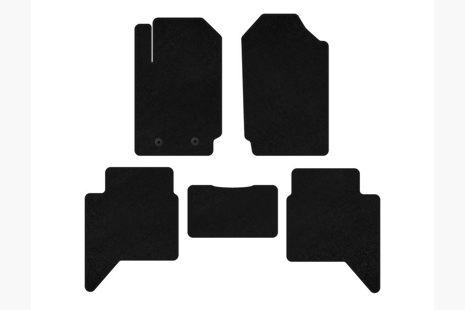 Ford Ranger 2011–2022 Textile Floor Mats Premium (Black) Image