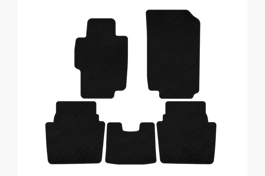 Honda Accord VII 2002-2007 Textile Floor Mats Premium (SD, Black) Image