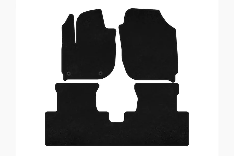 Honda X-NV/Ciimo X-NV 2019- Textile Floor Mats Premium (Electric, Black) Image