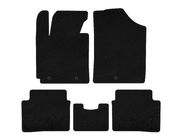 Hyundai Veloster 2011-2017 Textile Floor Mats Premium (black) photo 2
