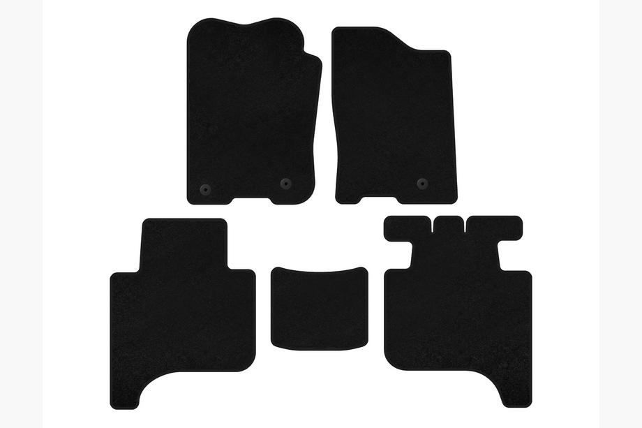 Infiniti QX56 2004-2010 Premium Textile Floor Mats (2 Rows, 2004-2008, Black) Image