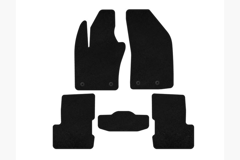 Jeep Renegade 2014- Textile Floor Mats Premium V-2 (Black) Image