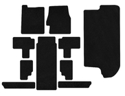 Kia Carnival 2002-2013 Textile Floor Mats Premium (Full Set, Black) photo 1