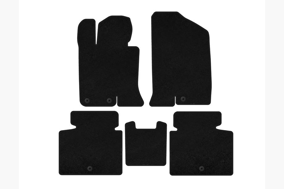 Kia Optima 2010-2016 Textile Floor Mats Premium V-2 (SD, Black) Image