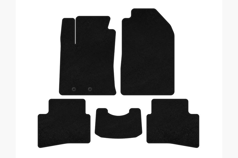 Kia Stonic 2017- Textile Floor Mats Premium (2017-2019, Black) Image